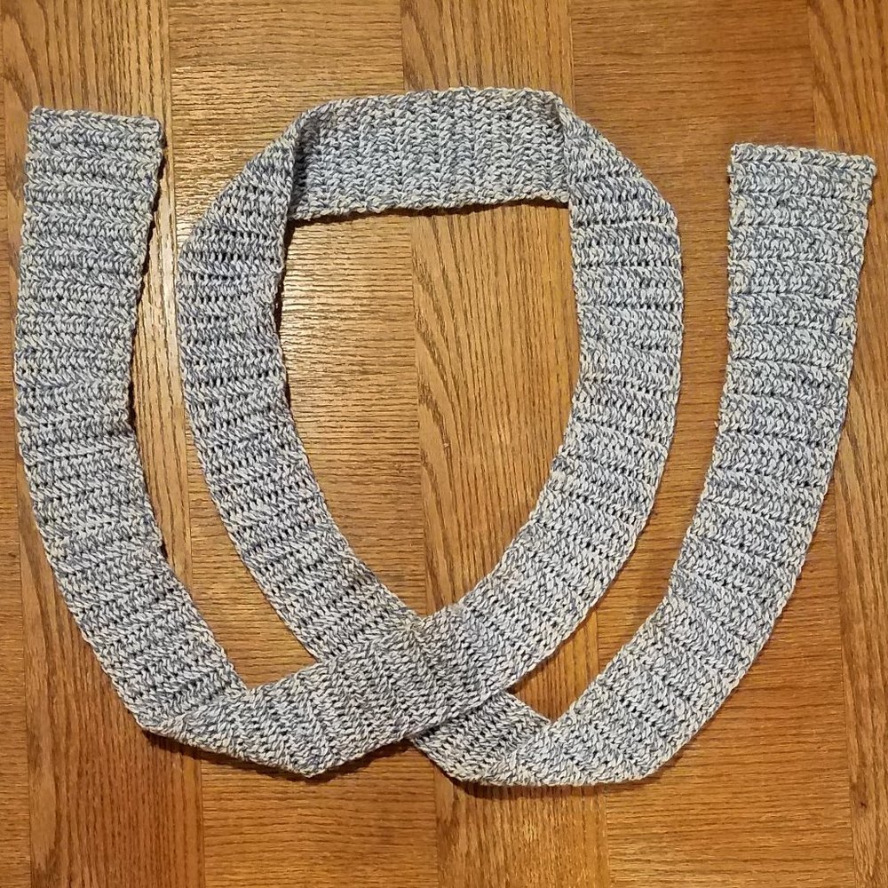 Set of Two Long Crocheted Scarves - Picture 3 of 4